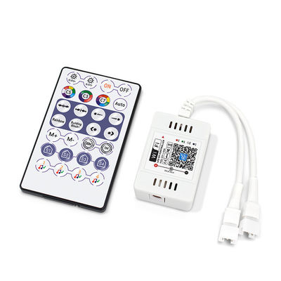 Contrôle magique intelligent d'APPLI de Wifi de contrôleur de la couleur LED de C.C 5V avec la radio de 2.4G rf