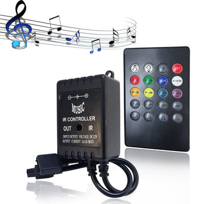Musique LED RVB contrôleur 3CH 20 télécommande IR clé pour la décoration à la maison