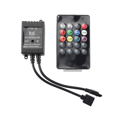 Musique LED RVB contrôleur 3CH 20 télécommande IR clé pour la décoration à la maison