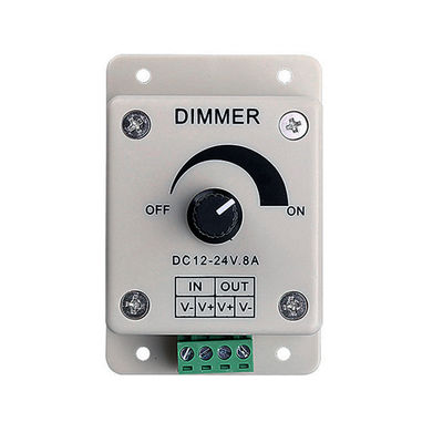 Couleur simple d'éclat de Dimmer Switch Adjustable de contrôleur de C.C 12V 8A LED