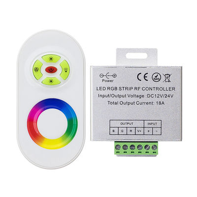 C.C à distance de contrôleur de bande du contact RVB LED de rf 12V 18A pour des bandes de RVB LED