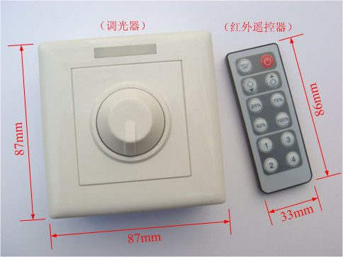 Type commutateur du bouton LED, contrôleur simple With rf de 86 murs de la couleur LED à télécommande