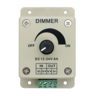 Couleur simple d'éclat de Dimmer Switch Adjustable de contrôleur de C.C 12V 8A LED