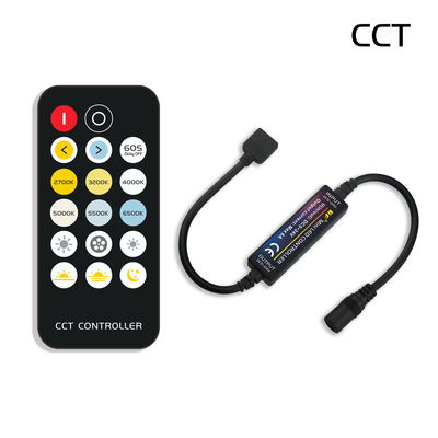 Double contrôleur Dimmer With 17 rf sans fil principal de la température de couleur de C.C LED à télécommande