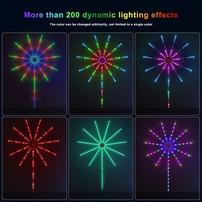 Couleur rêveuse du pixel LED de musique d'APPLI de DIY de lumière de feu d'artifice à distance de bande pour Noël
