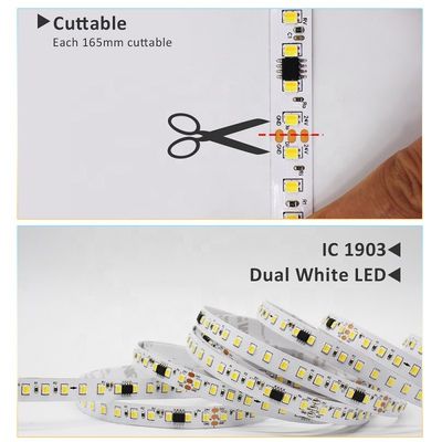 SMD2835 eau courante de bande simple de la couleur LED coulant avec l'ODM à commande par effleurement