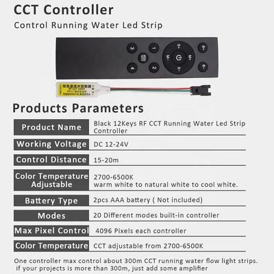 SMD2835 eau courante de bande simple de la couleur LED coulant avec l'ODM à commande par effleurement