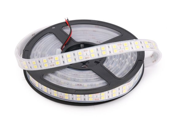 12V DC IP67 bande LED mono couleur 5050 double rangée 120LED