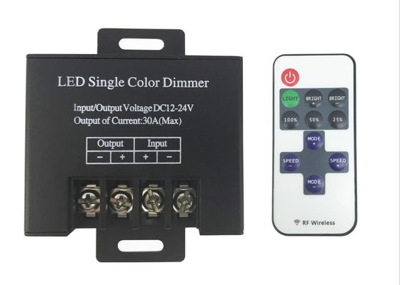 Télécommande sans fil RF DC12-24V Contrôleur LED à bouton Dimmer avec puissance maximale 300W Commutateur de réglage de la luminosité
