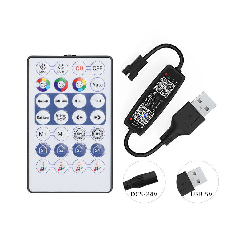 Mini contrôleur de bande d'USB 5V LED, extérieur de Bluetooth With rf de contrôleur de lumière du pixel LED