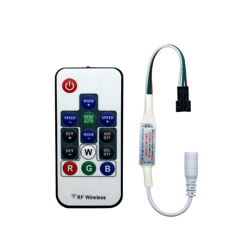 WS2811 C.C 5V 12V 24V de contrôleur de bande du pixel LED avec l'extérieur de 14 clés rf