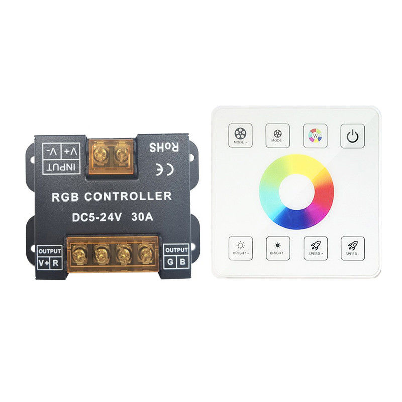 Couleur simple LED obscurcissant le contrôleur, 30A panneau de commande de la puissance élevée RVB