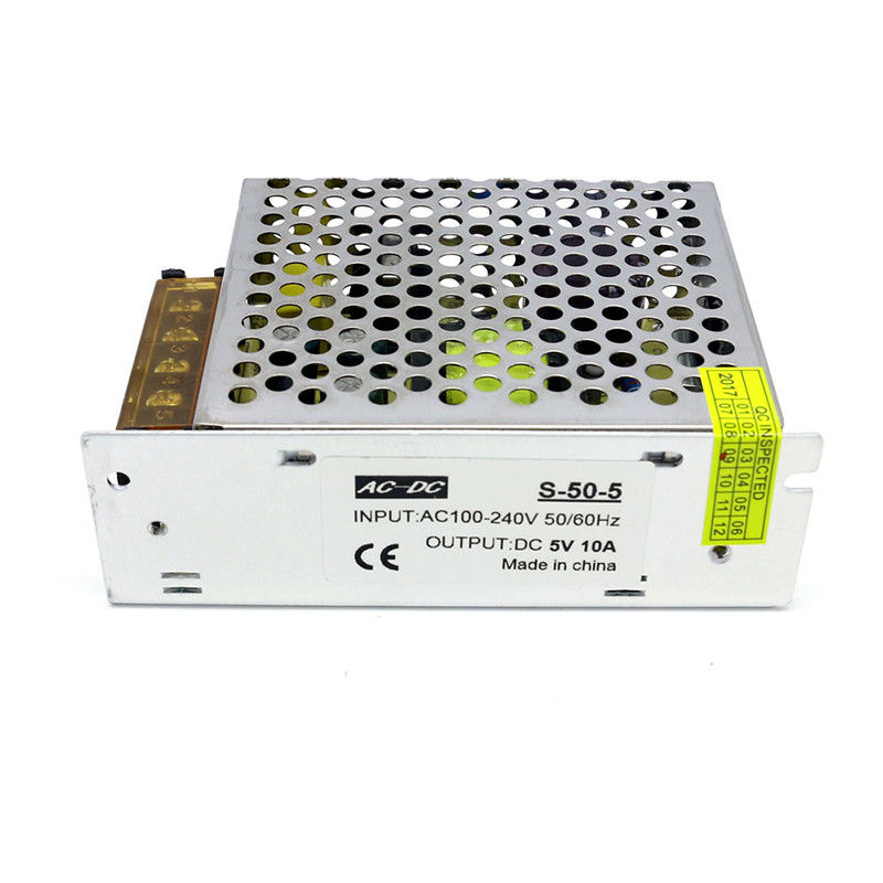C.A. de changement 240V de transformateur de lumière d'alimentation d'énergie à l'alimentation d'énergie de changement de tension de C.C 5V 10A 50W