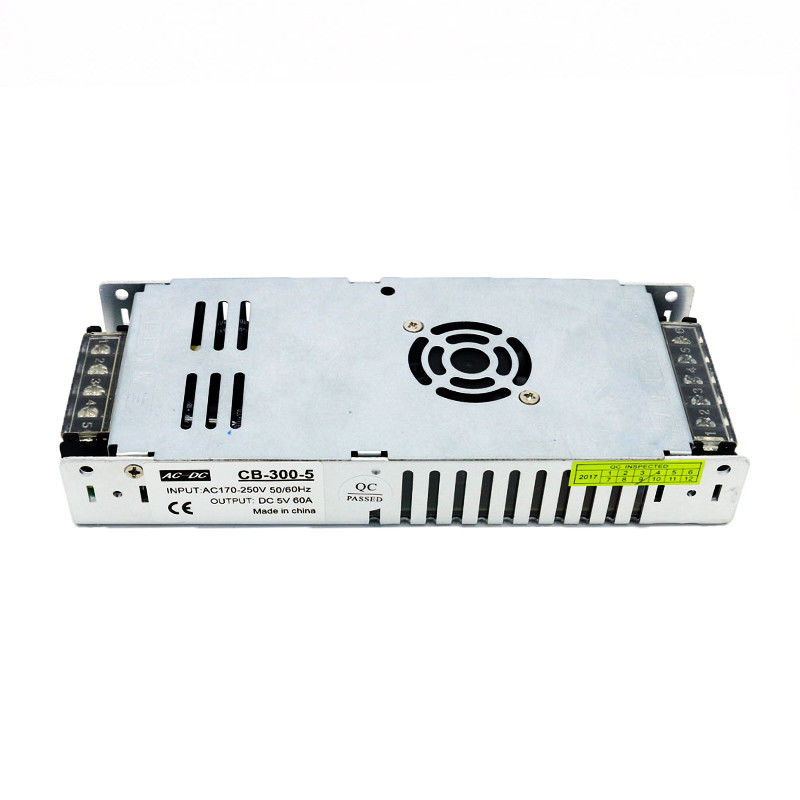 La tension ultra-mince a réglé le C.A. de changement de l'alimentation d'énergie 220V à la fan en aluminium d'élément de cas de C.C 5V 300W 60A que la commande transforment