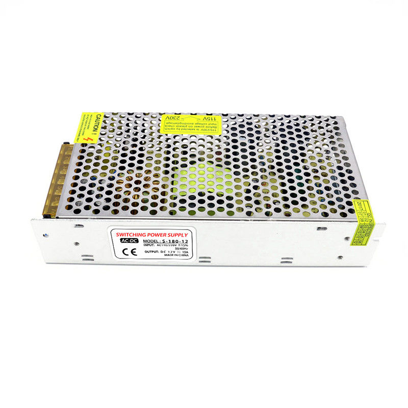 AC 100V 240V à DC Switch Alimentation DC 12V 180W 15A 50Hz 60Hz