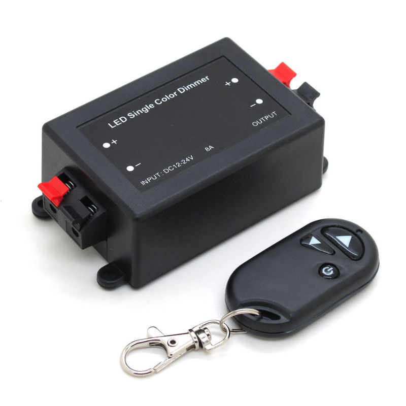 Rhéostat simple 12v 24v, commutateur à distance sans fil de couleur de 5050 LED de 3 clés LED plus faible