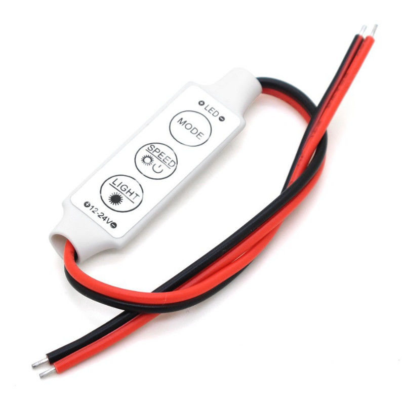 3 LED principale Mini Controller 5V 12V 24V pour 5050 3528 la lumière de bande simple de la couleur LED