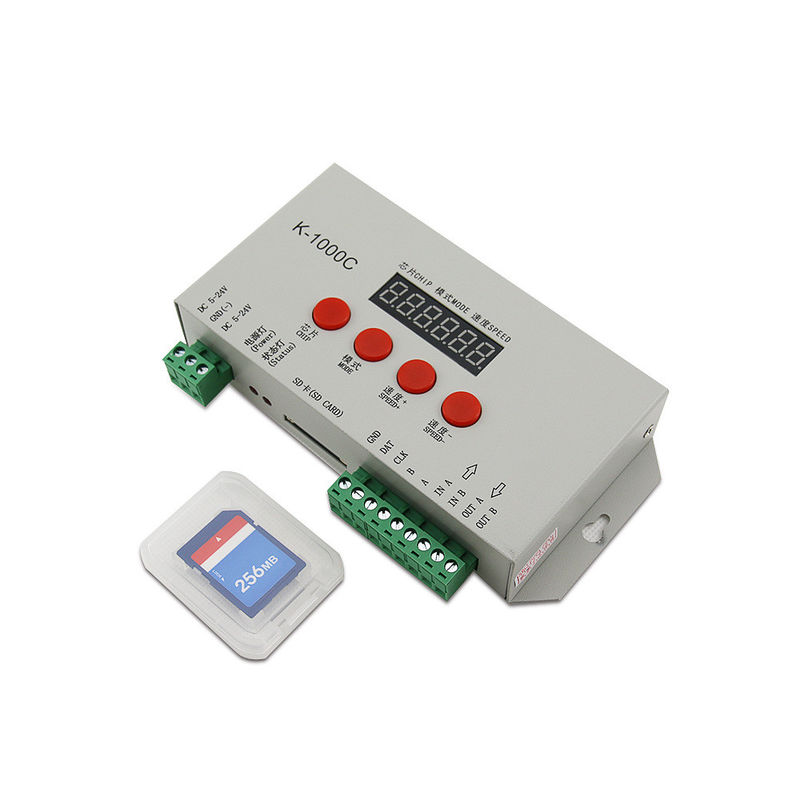 Lumière de bande de C.C 5V 24V WS2812B WS2811 de For de contrôleur de bande de pixel de K1000C LED