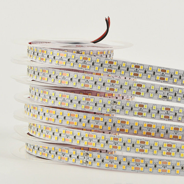 SMD2835 DC12V Lumière à bande LED monocouleur à double rangée